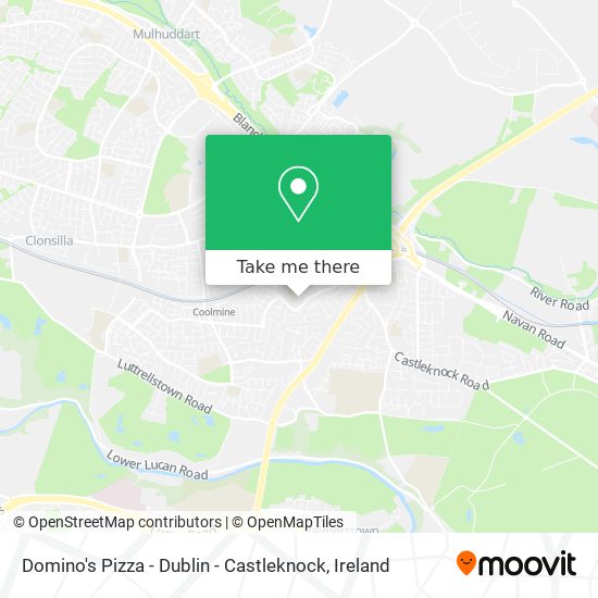 Domino's Pizza - Dublin - Castleknock map