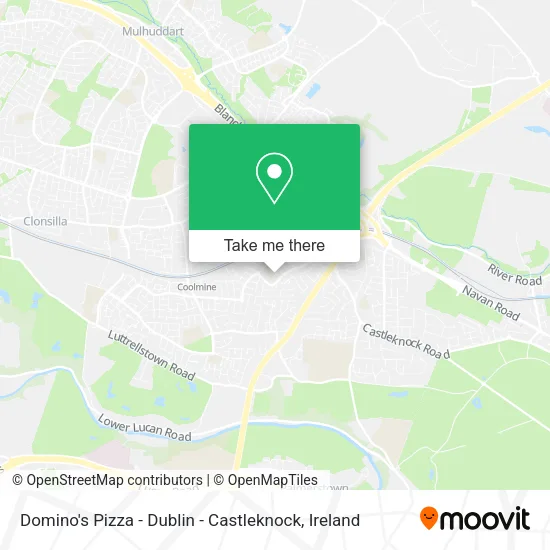 Domino's Pizza - Dublin - Castleknock map