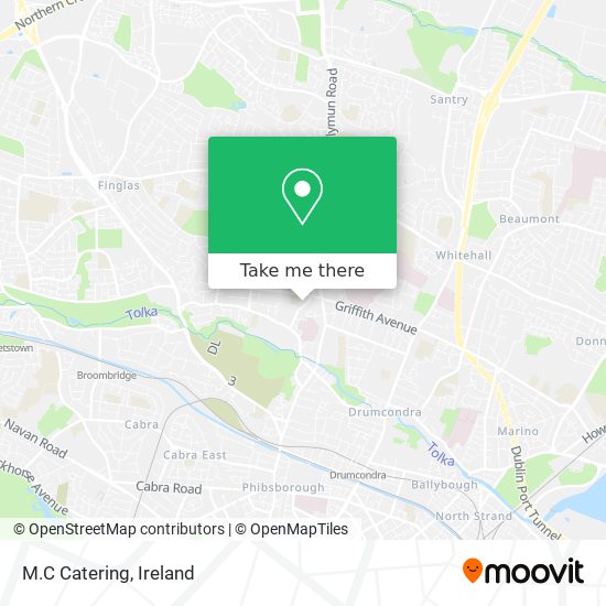 M.C Catering map