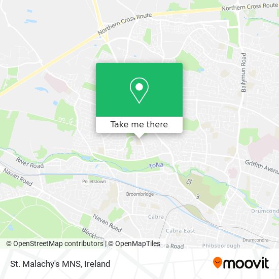 St. Malachy's MNS map