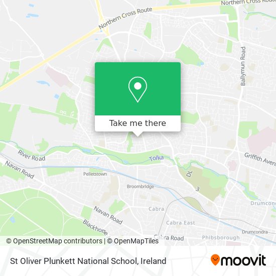 St Oliver Plunkett National School map