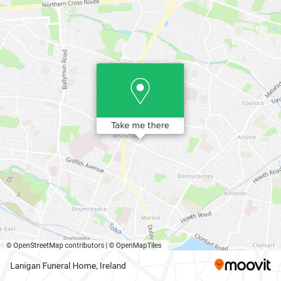 Lanigan Funeral Home map