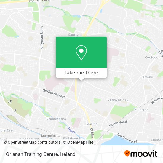 Grianan Training Centre map