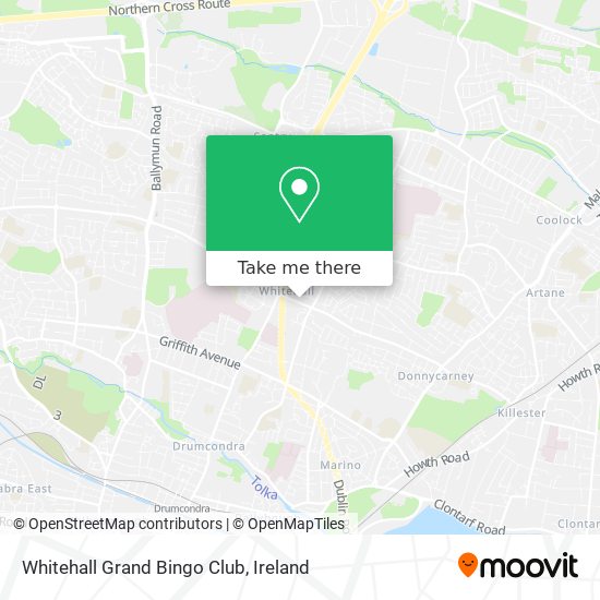 Whitehall Grand Bingo Club map
