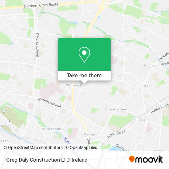 Greg Daly Construction LTD map