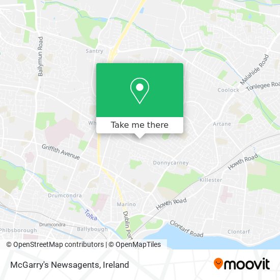 McGarry's Newsagents map