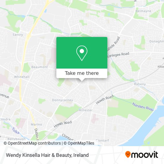 Wendy Kinsella Hair & Beauty map