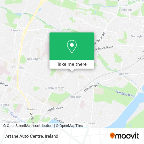 Artane Auto Centre map