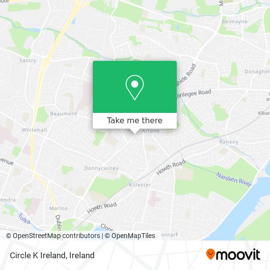 Circle K Ireland map