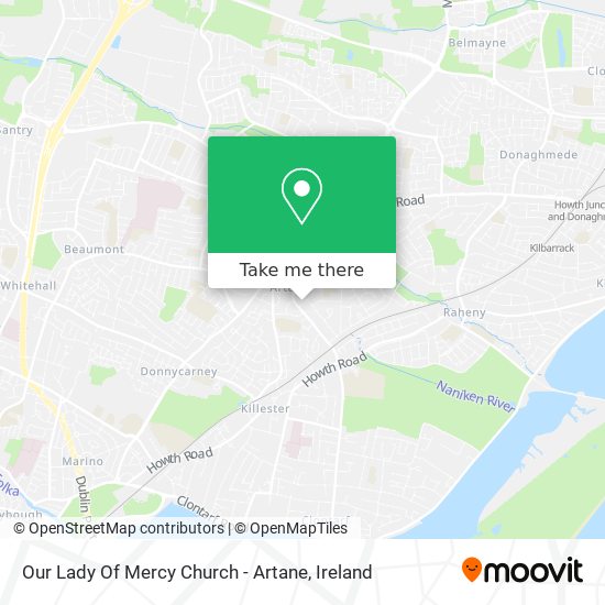 Our Lady Of Mercy Church - Artane map