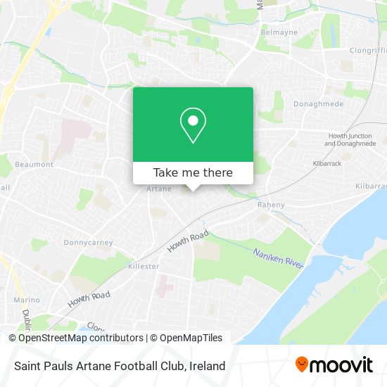 Saint Pauls Artane Football Club map