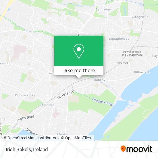 Irish Bakels map