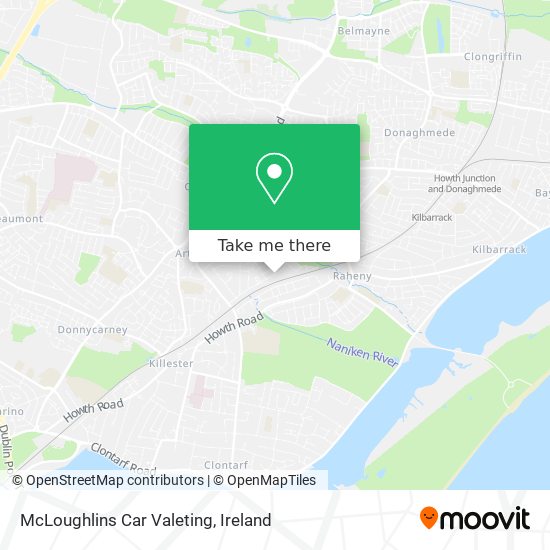 McLoughlins Car Valeting map