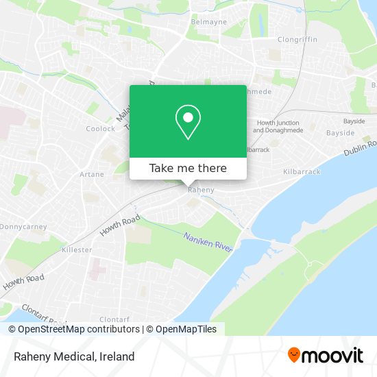 Raheny Medical map