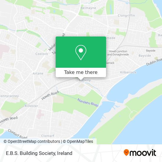 E.B.S. Building Society map