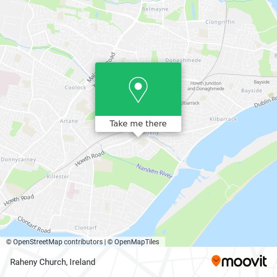 Raheny Church map