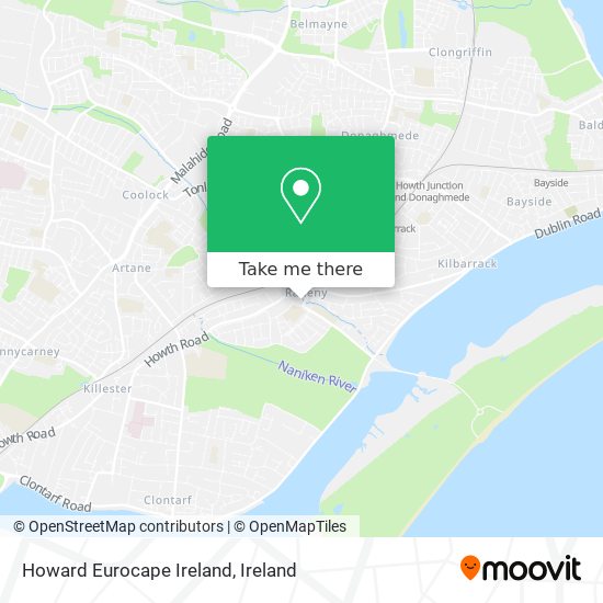 Howard Eurocape Ireland map