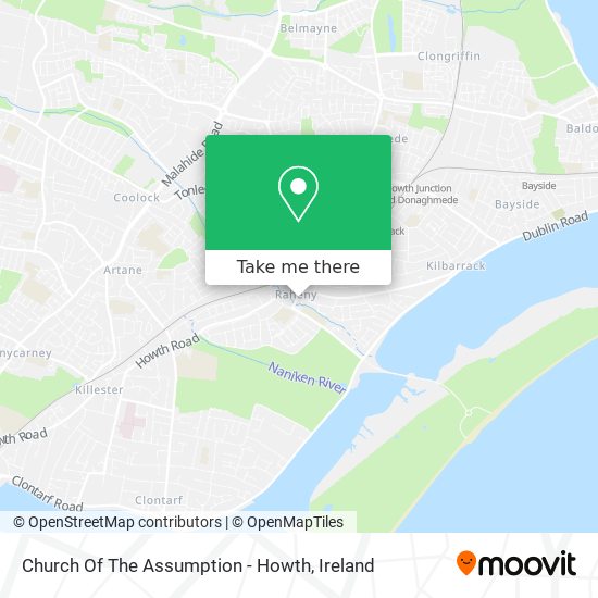 Church Of The Assumption - Howth map