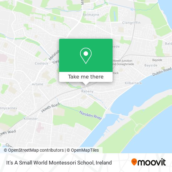 It's A Small World Montessori School map