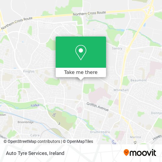 Auto Tyre Services map