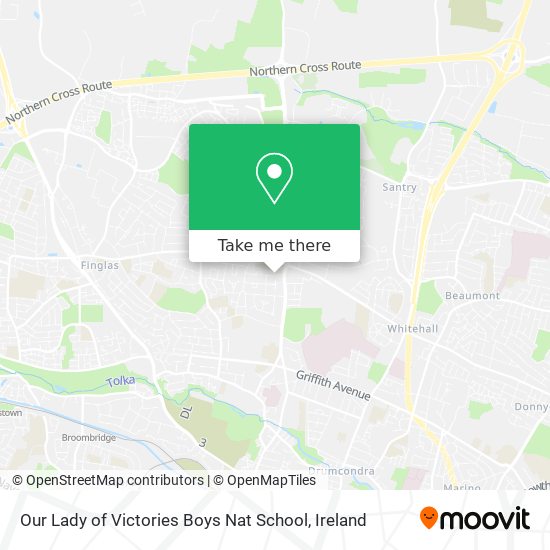 Our Lady of Victories Boys Nat School map