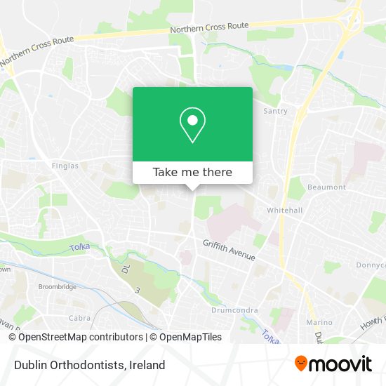 Dublin Orthodontists map