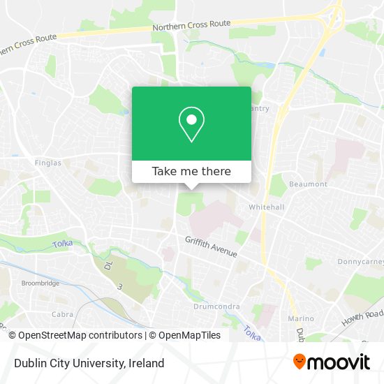 Dublin City University map