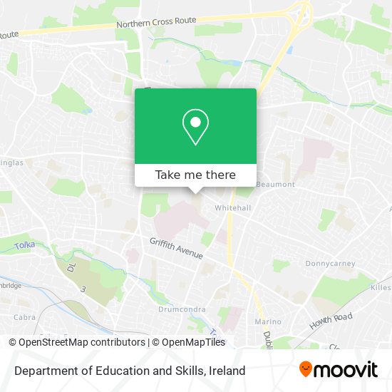 Department of Education and Skills map