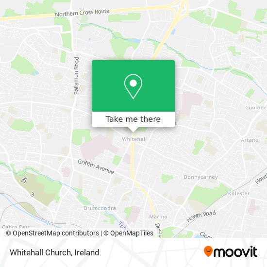 Whitehall Church map