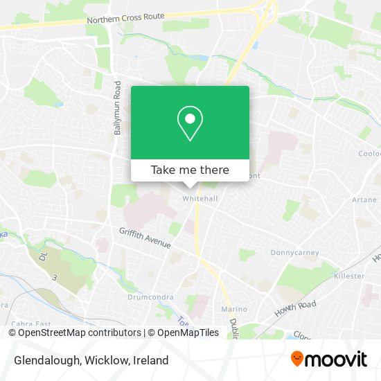 Glendalough, Wicklow map