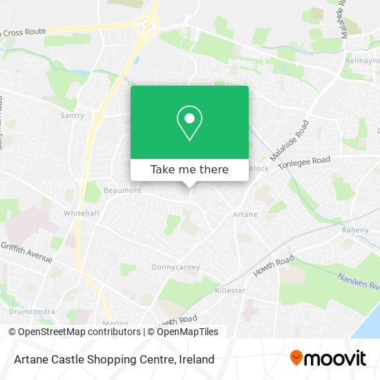 Artane Castle Shopping Centre map