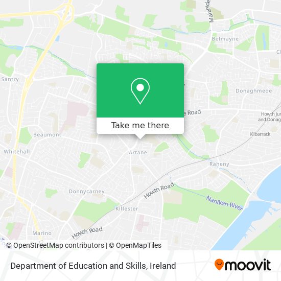 Department of Education and Skills map