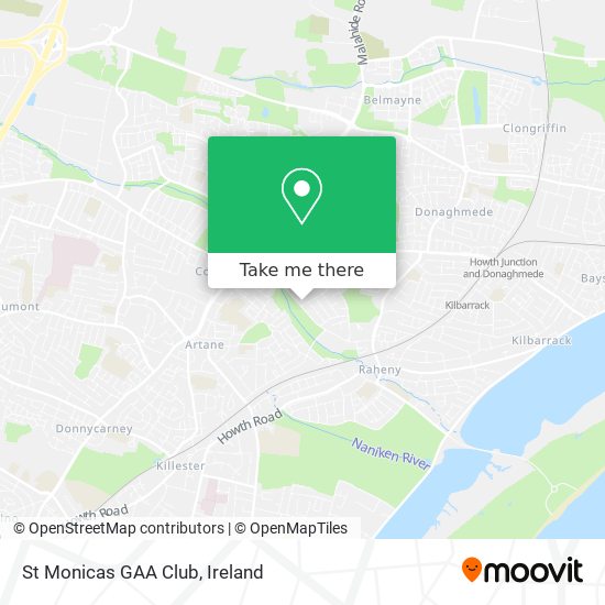 St Monicas GAA Club map