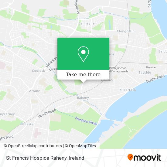 St Francis Hospice Raheny map