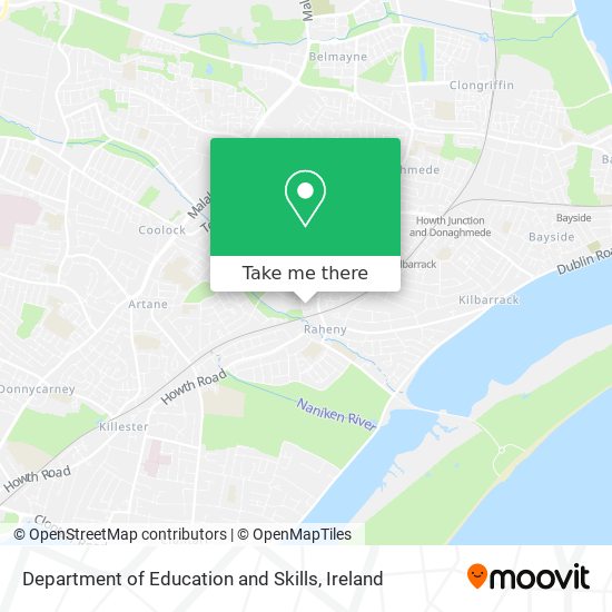 Department of Education and Skills map