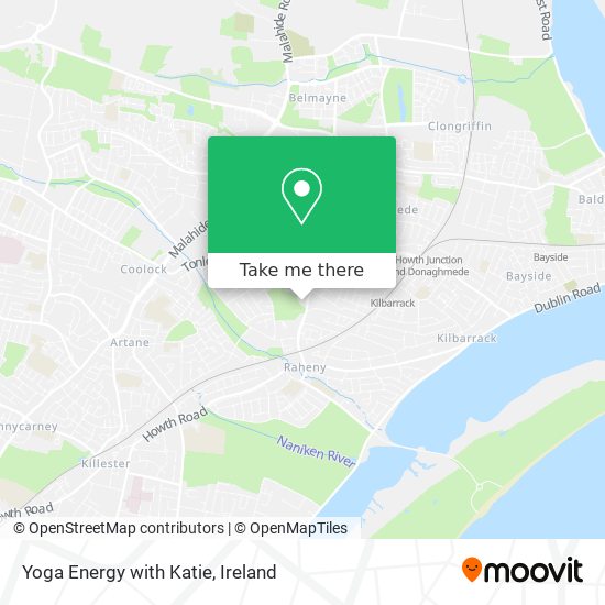 Yoga Energy with Katie map