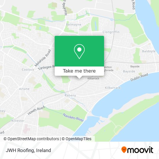 JWH Roofing map