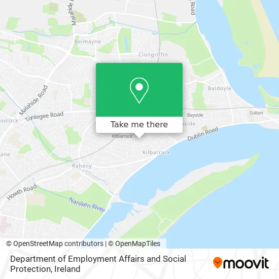 Department of Employment Affairs and Social Protection map