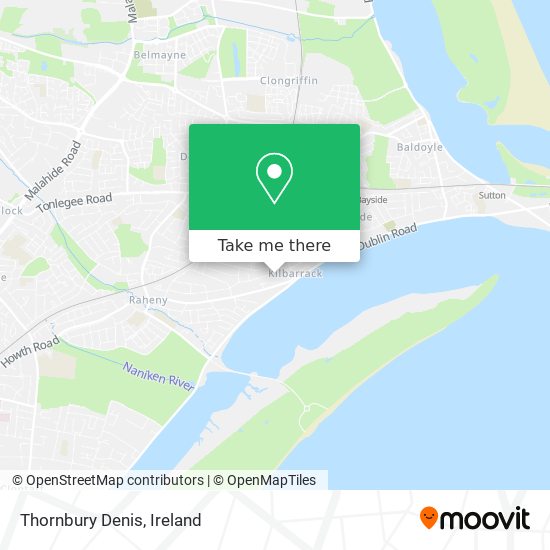 Thornbury Denis map