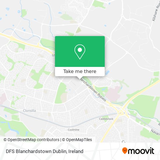 DFS Blanchardstown Dublin map