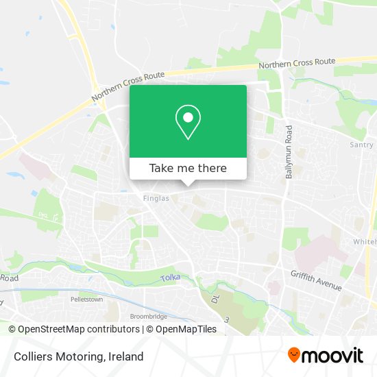 Colliers Motoring map