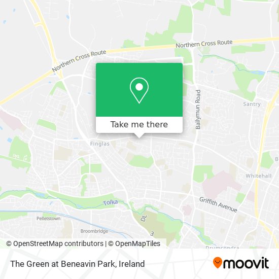 The Green at Beneavin Park map