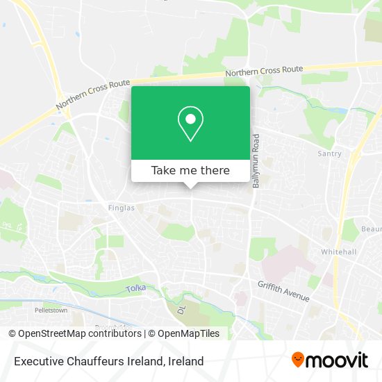 Executive Chauffeurs Ireland map