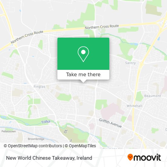 New World Chinese Takeaway map