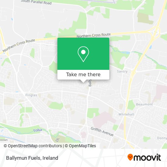 Ballymun Fuels map