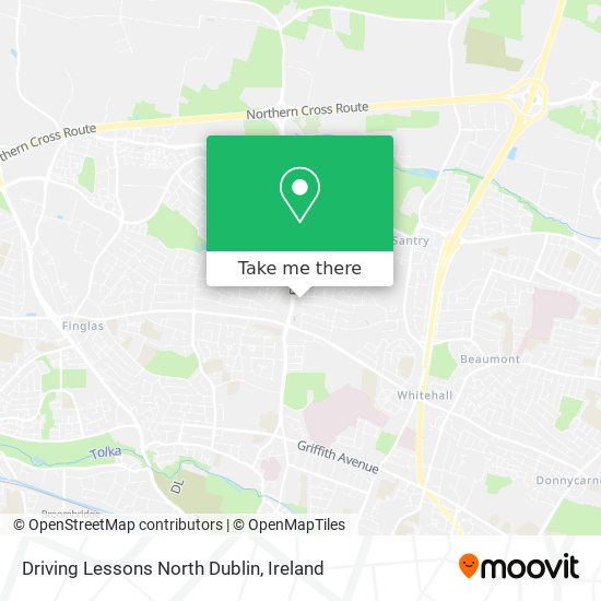 Driving Lessons North Dublin map