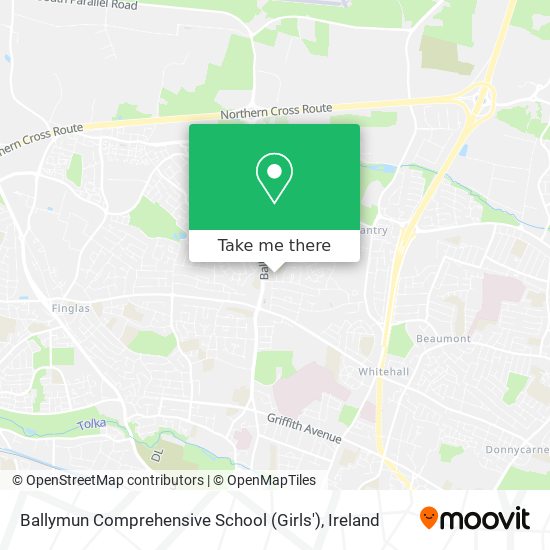 Ballymun Comprehensive School (Girls') map