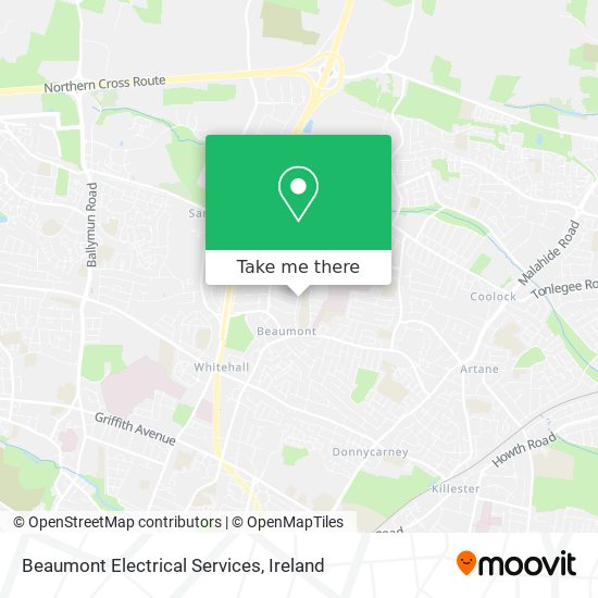 Beaumont Electrical Services map