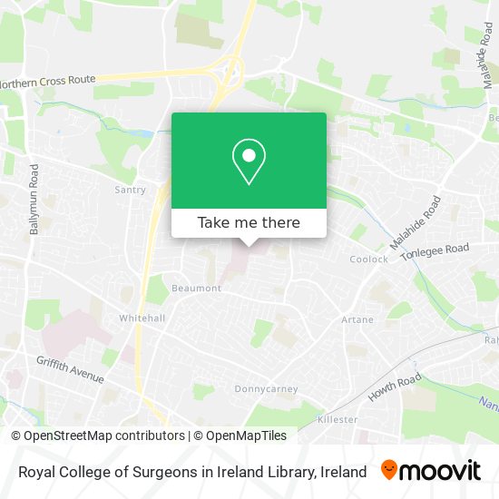 Royal College of Surgeons in Ireland Library plan