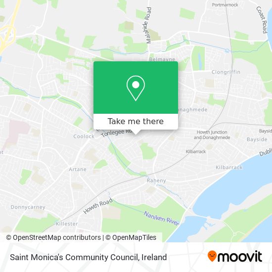 Saint Monica's Community Council map